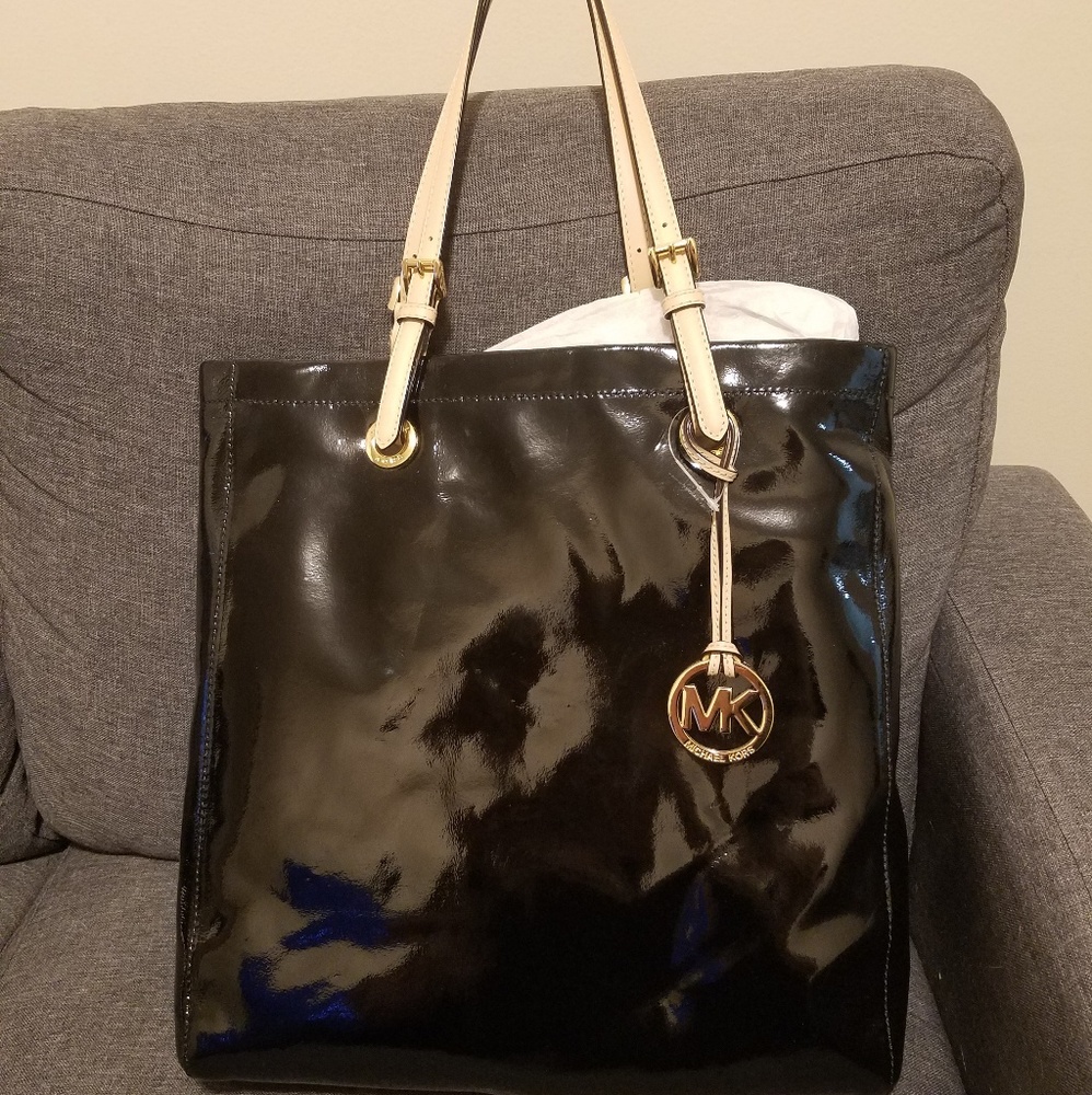 Michael Kors Leather Jet Set Bag - Picture 1 of 6